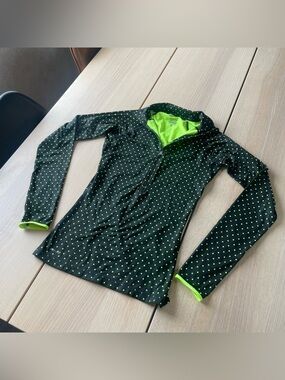 Nike Pro Hyperwarm Polka Dot 1/4 Zip Dri-FIT shirt xs, ladies Nike Dri Fit